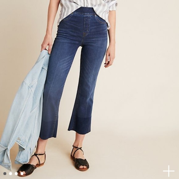 spanx cropped flare jeans
